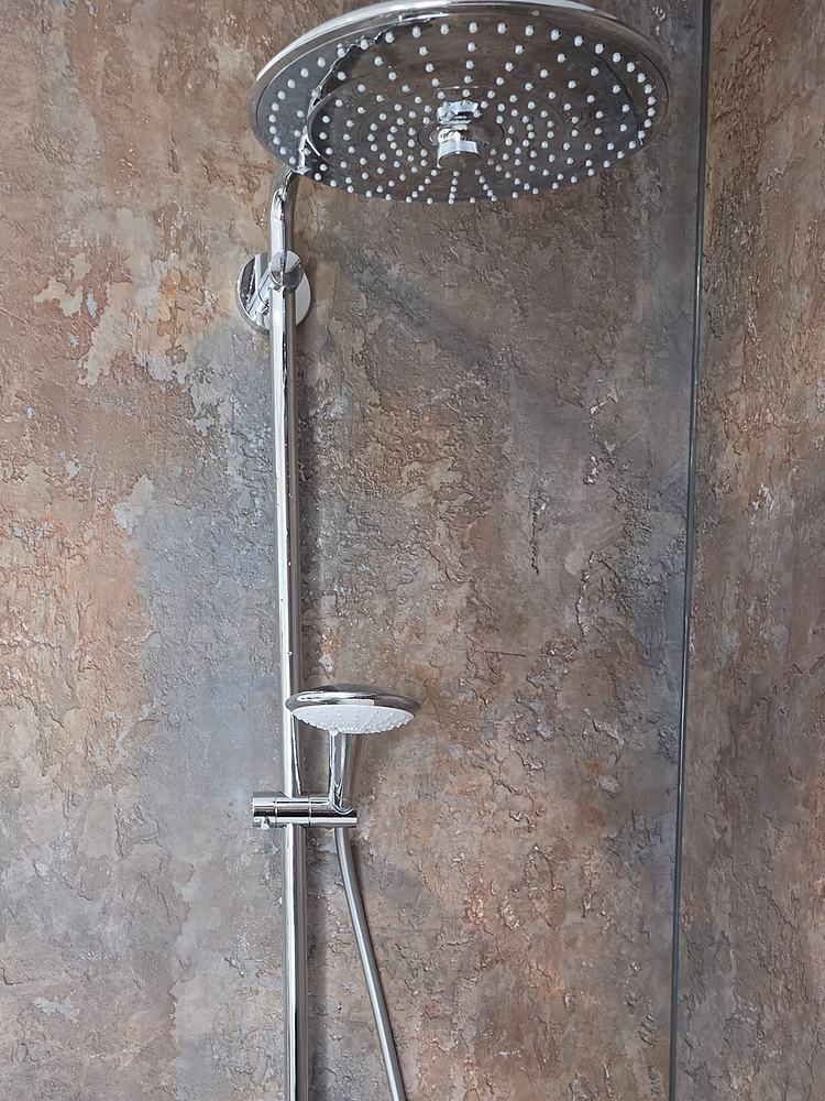The second bathroom, rain head