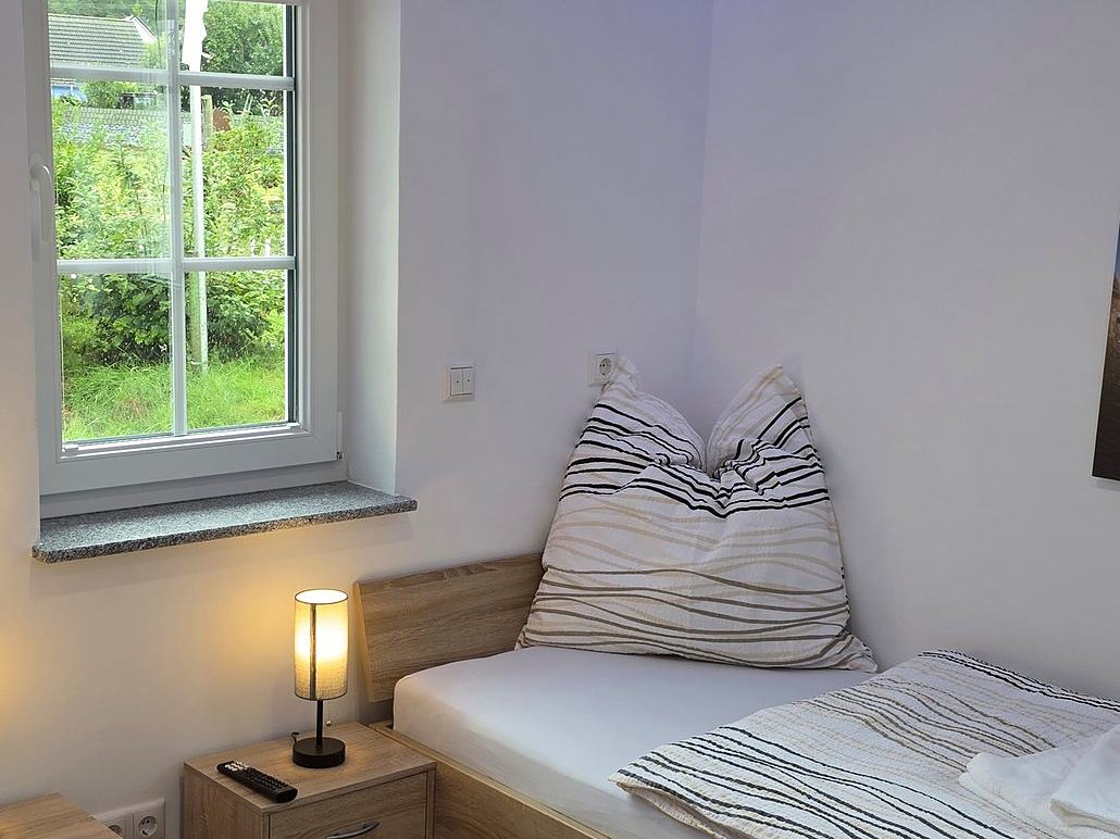 Bedroom 1, coloured ceiling light