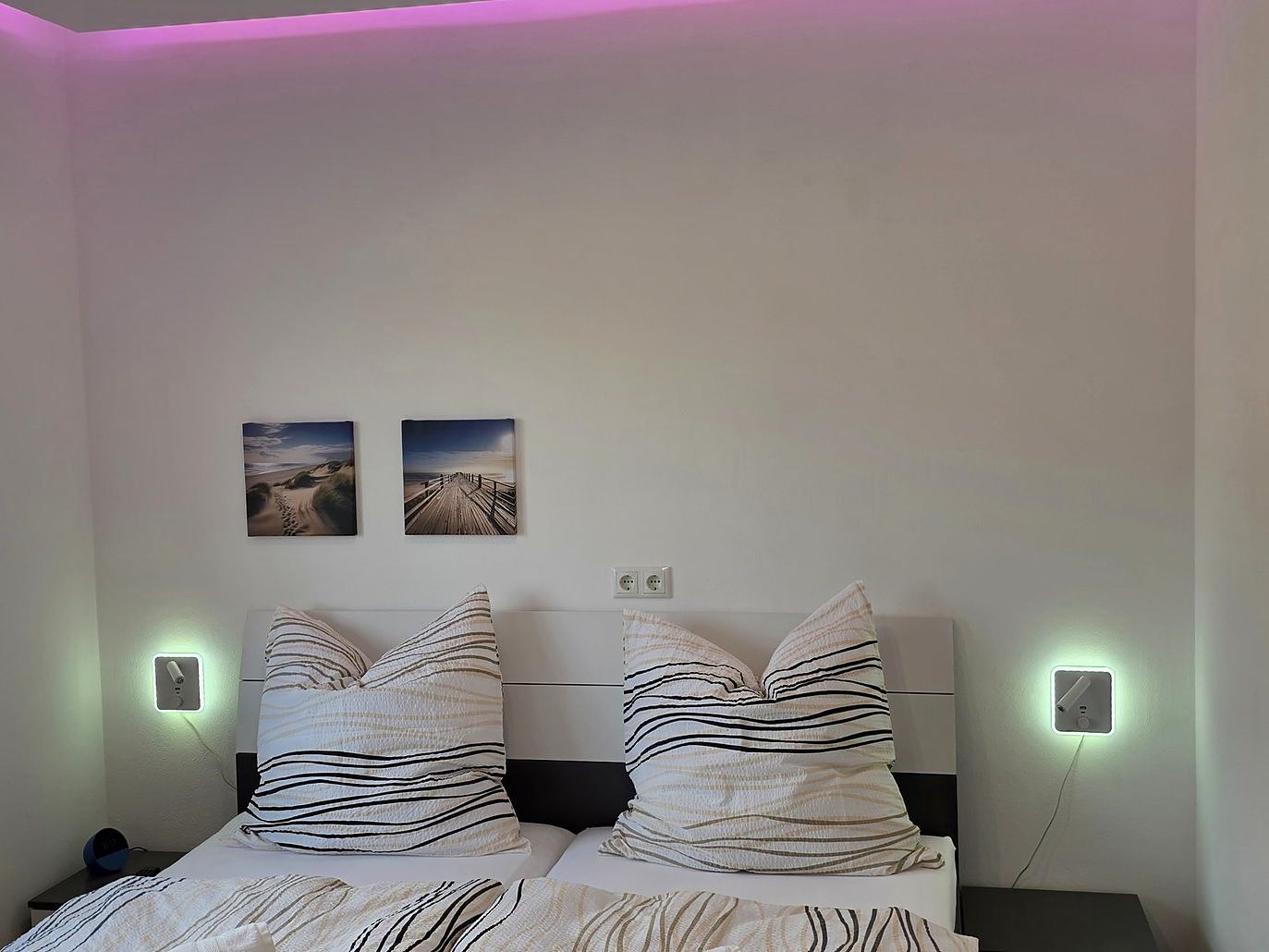 Bedroom 3, coloured ceiling light
