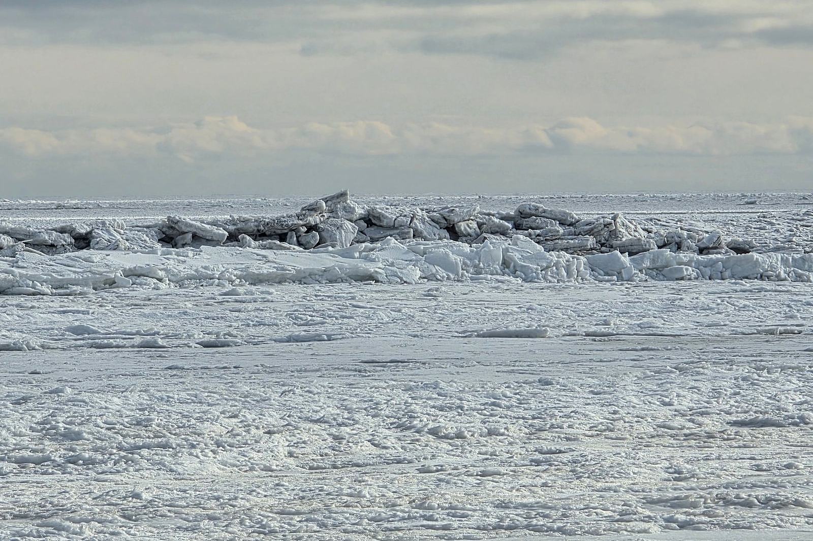 Ice floes at the shore